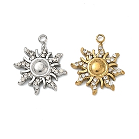 304 из нержавеющей стали горный хрусталь подвески, солнце