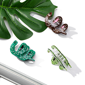 Заколки для волос в форме когтей из ацетата целлюлозы, аксессуары для волос для женщин и девочек, змея