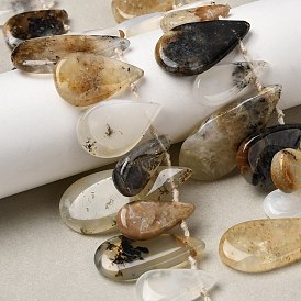 Природные африканские опал бусины пряди, квартира слеза, Топ пробуренной