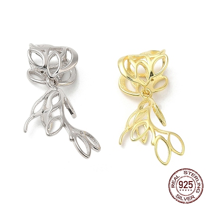 925 зажим для зажима льда из стерлингового серебра, лист