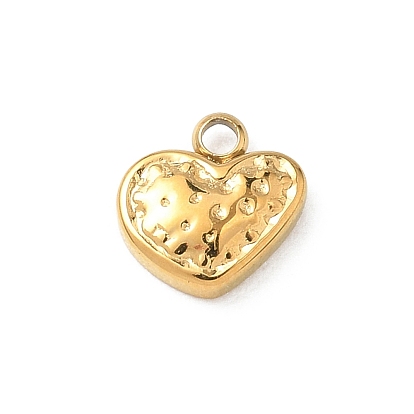 Valentine's Day 304 Stainless Steel Charms, Heart Charms