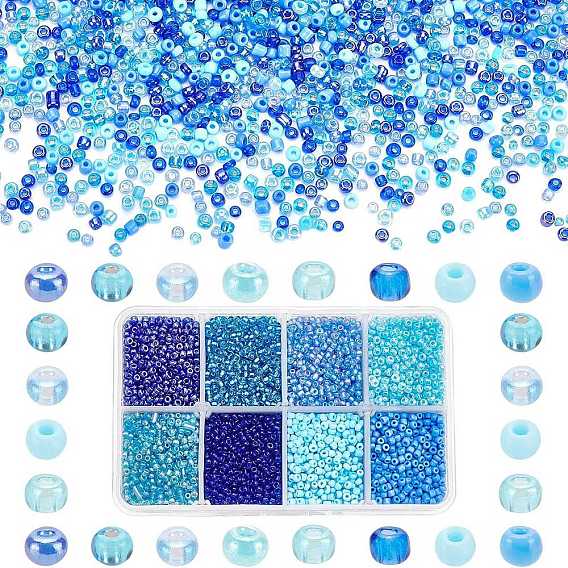 200g 8 стиль 12/0 стеклянный бисер, Цейлон, круглые