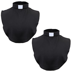 2шт. полиэстеровый воротник рубашки, съемные накладные воротники