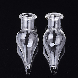 Cubierta de globo de vidrio soplado hecho a mano, para hacer colgantes de botellas, cono