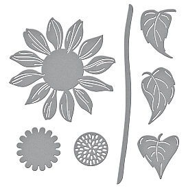 Sunflower Carbon Steel Cutting Dies Stencils, for DIY Scrapbooking/Photo Album, Decorative Embossing DIY Paper Card