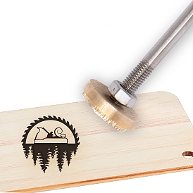 Olycraft брендинг дерева железный штамп железный штамп на заказ термоштамп с латунной головкой и деревянной ручкой для деревообработки и дизайна ручной работы