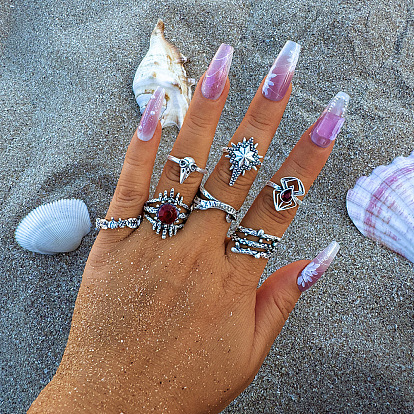 Наборы колец из сплава со стразами на тему Хэллоуина