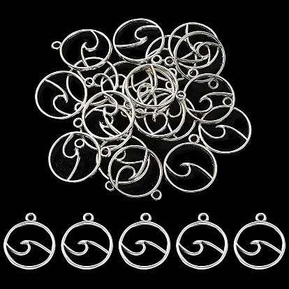 20 шт. Подвески из сплава в тибетском стиле, плоско-круглые, без кадмия и без свинца