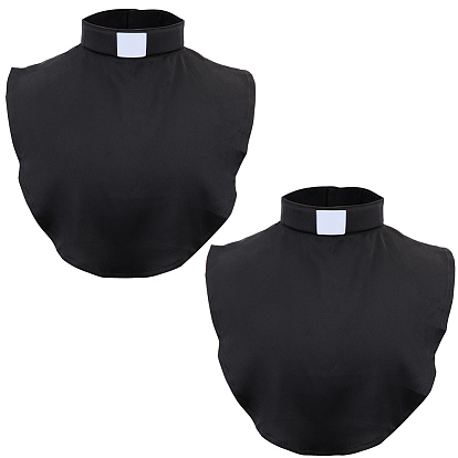 2шт. полиэстеровый воротник рубашки, съемные накладные воротники