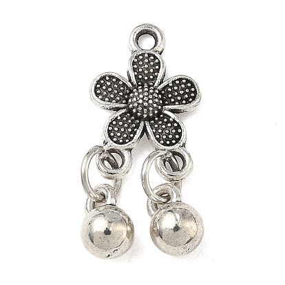 Сплавочные подвески тибетского стиля, цветок, долговечный, стойки покрытие