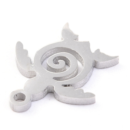 304 Stainless Steel Charms, Laser Cut, Sea Turtle
