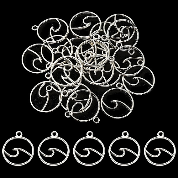 20 шт. Подвески из сплава в тибетском стиле, плоско-круглые, без кадмия и без свинца