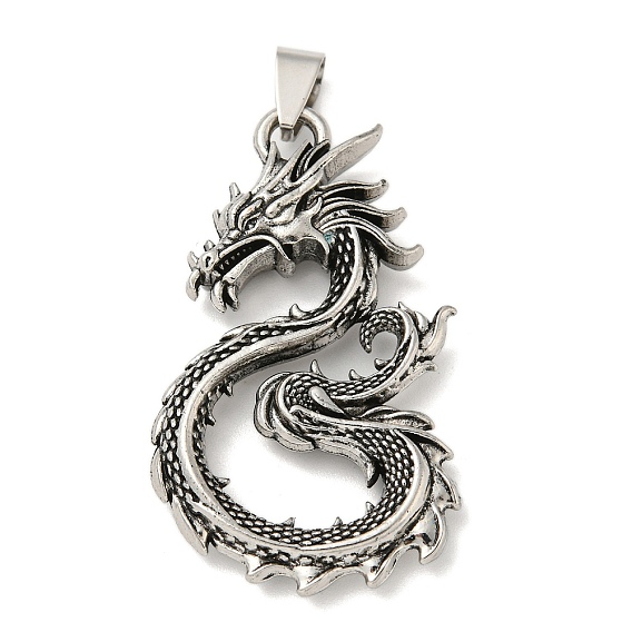 Сплавочные подвески тибетского стиля, дракон