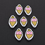 Handmade Polymer Clay Cabochons, Polymer Clay Slices for Resin Crafts & DIY Projects, Ice Cream