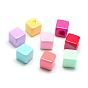 Pearlized Style Acrylic Pendants, Cube