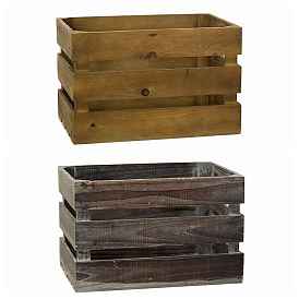 Wood Nesting Storage Crates, Rustic Crates for Storage Display Decoration