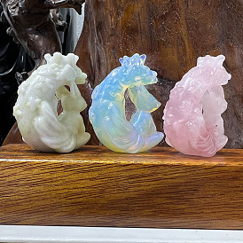 Скульптуры из натуральных камней для украшения домашнего офиса, лиса