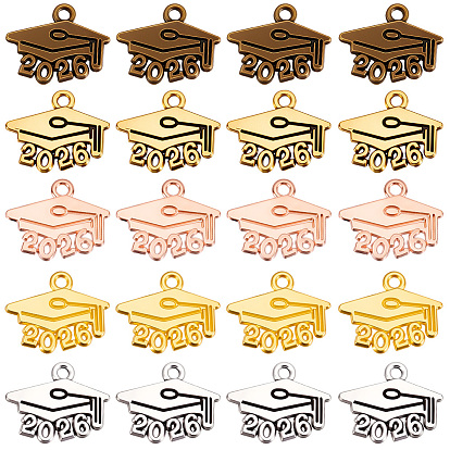 100шт. 5 цвета, выпускной сезон, тибетский стиль, подвески из цинкового сплава, шляпа с 2026