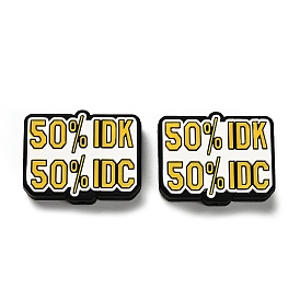 Word 50% idk 50% idc пищевые экологически чистые силиконовые фокусные бусины, изготовление ожерелий diy