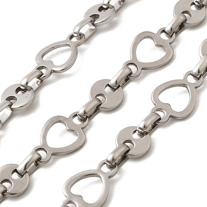 304 Цепи с круглыми и плоскими звеньями из нержавеющей стали, несварные, с катушкой