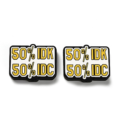 Word 50% idk 50% idc пищевые экологически чистые силиконовые фокусные бусины, изготовление ожерелий diy