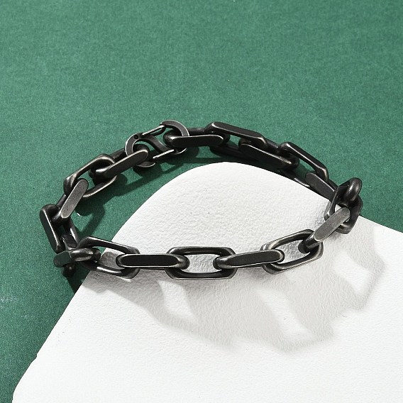 304 браслеты-цепочки из нержавеющей стали для женщин и мужчин, овальные