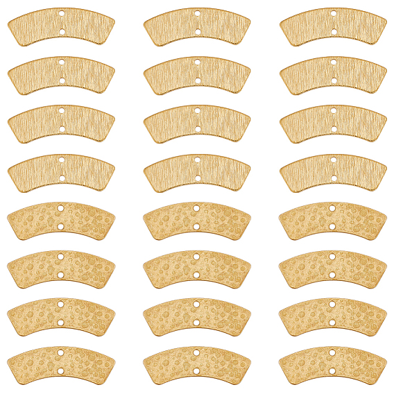 44шт. 2 стили латунные соединители, закругленный прямоугольник