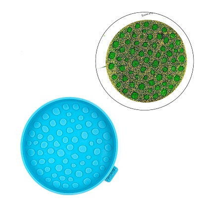 Flat Round Silicone Cup Mat Molds, Resin Coaster Molds, for UV Resin & Epoxy Resin Craft Making
