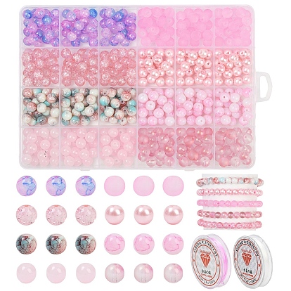 Наборы для изготовления браслетов из круглых стеклянных бусин своими руками