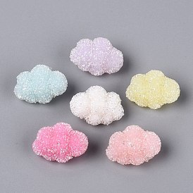 Непрозрачные акриловые бусины, облако, со стразами