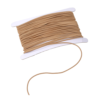 20 mètres de cordon élastique rond, avec l'extérieur de la fibre et caoutchouc à l'intérieur