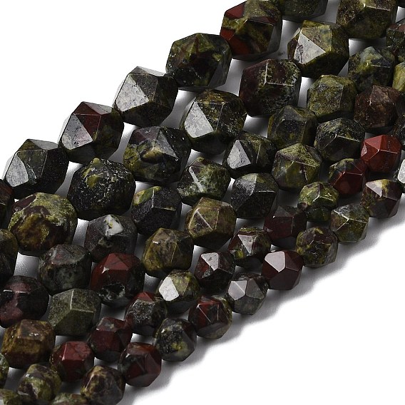 Бисер натуральный дракон крови пряди, звезды вырезать круглые бусы, граненые