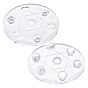 2Pcs Acrylic Seven Star Array Base, for Decorative Ball, Lensball Photography, Gazing Divination or Feng Shui, and Fortune Telling Ball