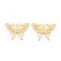 Alloy Open Back Bezel Pendants, For DIY UV Resin, Epoxy Resin, Pressed Flower Jewelry, Butterfly