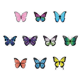 PVC Waterproof Self Adhesive Butterfly Stickers Rolls, Decorative Sealing Stickers for Gifts, Party