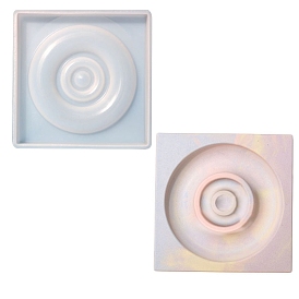 Planches de conception de perles de bricolage moules en silicone, moules de résine, pour la fabrication artisanale de résine uv et de résine époxy, carrée