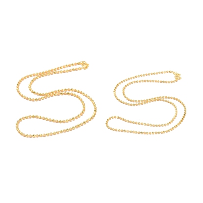 Brass Ball Chains Necklace for Men Women, Long-Lasting Plated, Lead Free & Cadmium Free