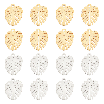 20 шт. 2 цвета 201 подвески из нержавеющей стали, лист