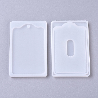DIY Rectangle Card Sleeve Silicone Molds, Resin Casting Molds, For UV Resin, Epoxy Resin Jewelry Making