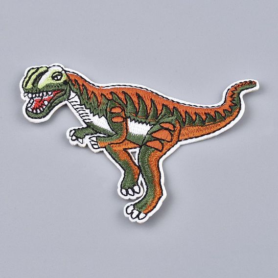 Computerized Embroidery Cloth Iron on/Sew on Patches, Costume Accessories, Dinosaur