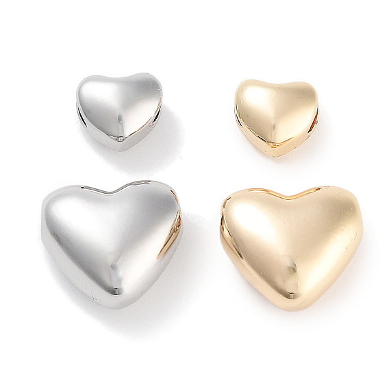 Латунные бусины, без кадмия, без никеля и без свинца, сердце