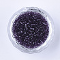 Glass Cylinder Beads, Seed Beads, Transparent Colours, Round Hole