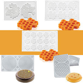 Honeycomb Shape DIY Silicone Molds, Fondant Molds, Resin Casting Molds, for Chocolate, Candy, UV Resin & Epoxy Resin Craft Making