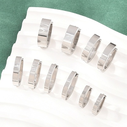 Серьги из 201 нержавеющей стали, овальные, с 304 штифта из нержавеющей стали