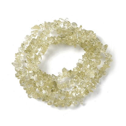 Natural Lemon Quartz Chip Beads Strands