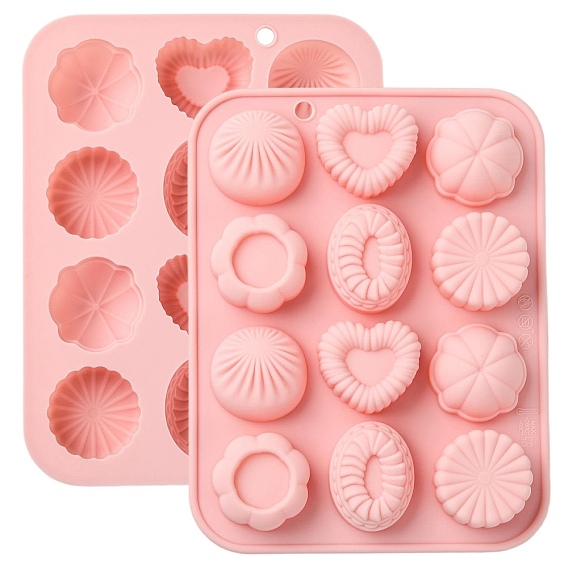 Heart Flower Chocolate Silicone Molds