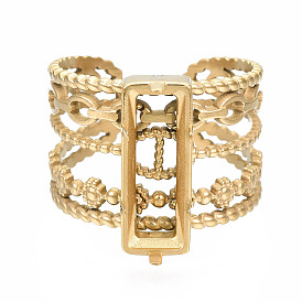 304 открытые кольца манжеты из нержавеющей стали, Настройки колодки кольцо, прямоугольные