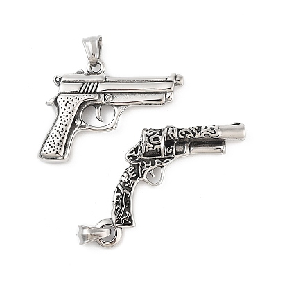 Ретро 304 из нержавеющей стали подвески, очарование пистолета