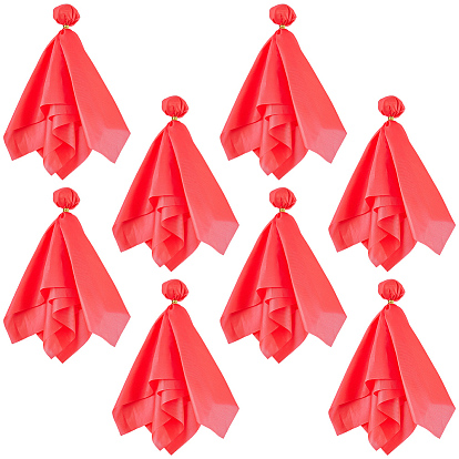 8Pcs Polyester Penalty Flag, Tossing Flag, with EVA Ball, for Rugby Referee Prop