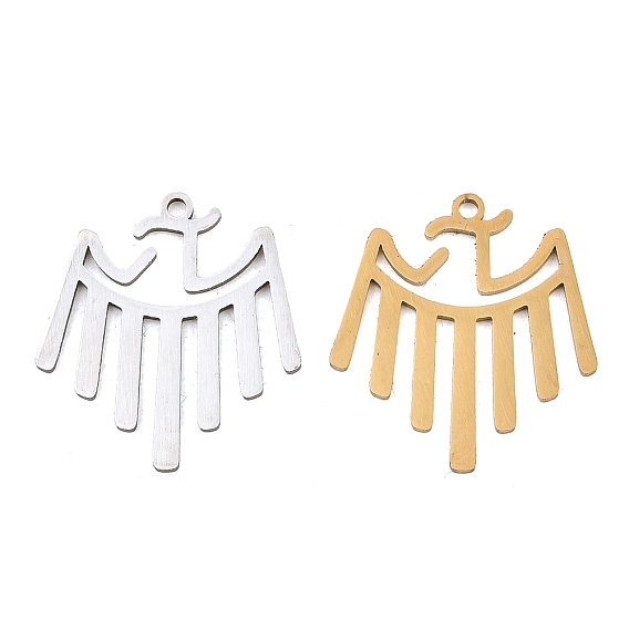 201 подвески из нержавеющей стали, амулеты птиц